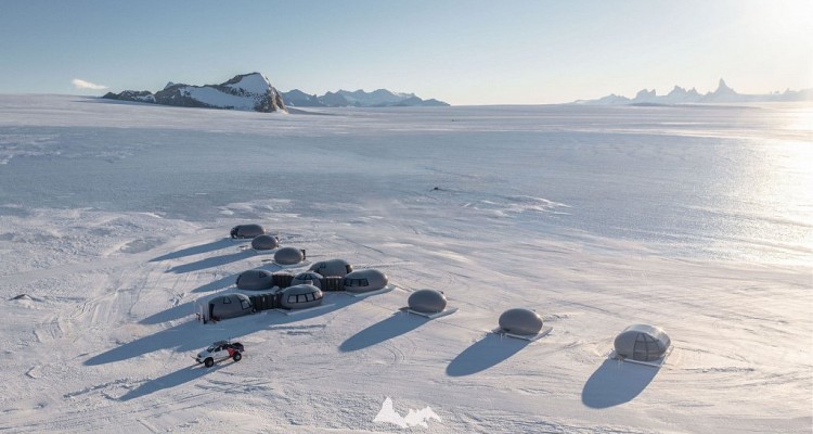 new space-inspired antarctic camp